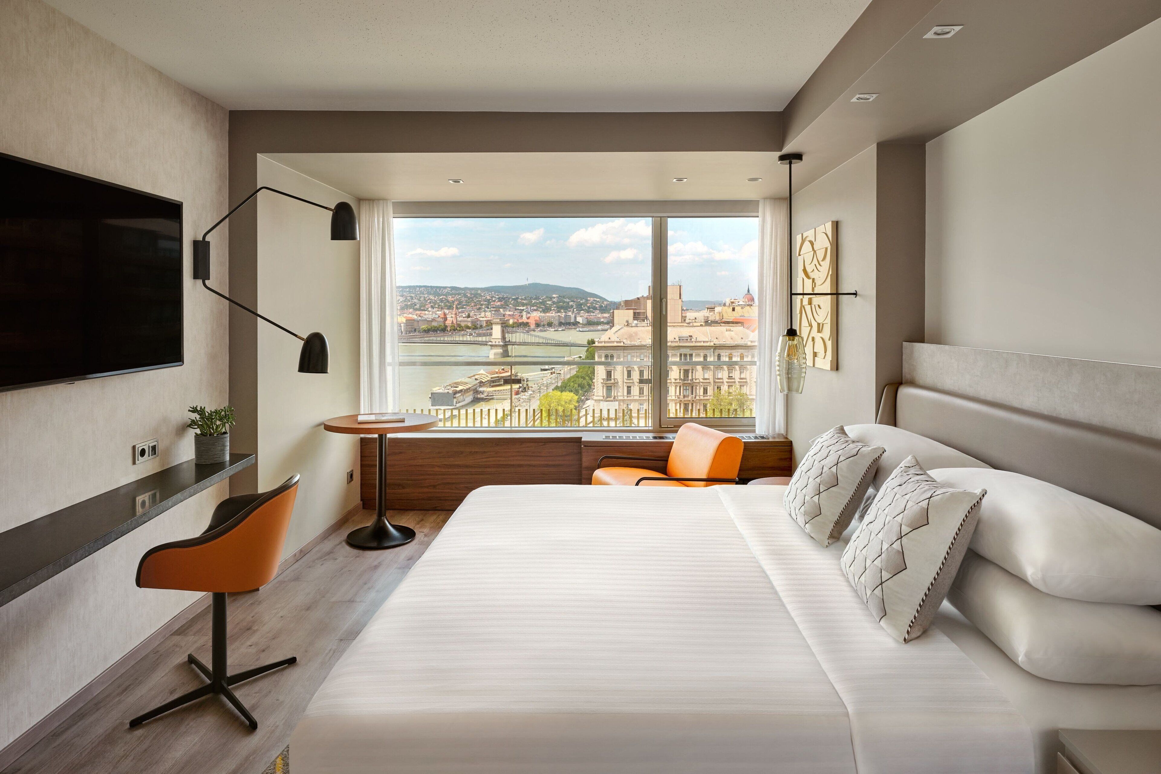 danube view room at Budapest Marriott Hotel